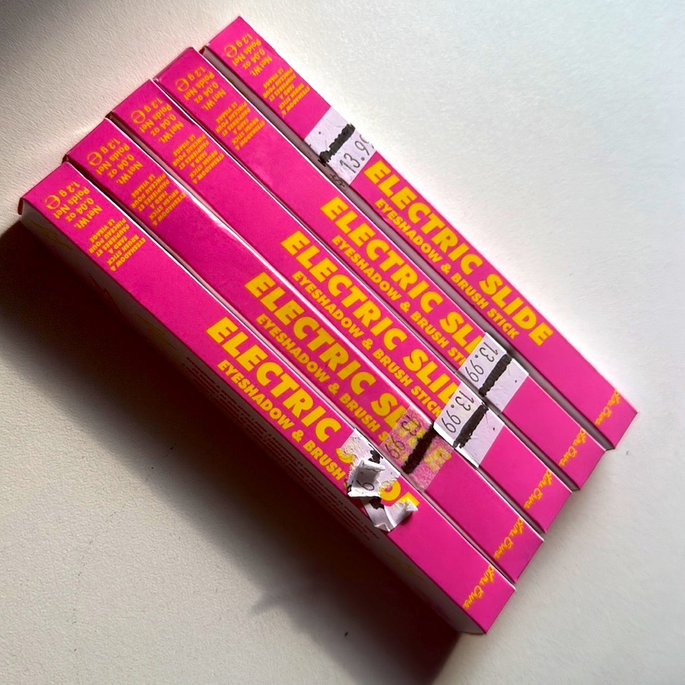 5 Lime Crime, Electric Slide,eye Shadow Brush Stick, 5 pastel vibrant colors